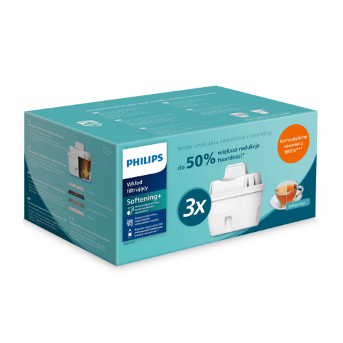 Zestaw 3x wkłady filtrujące Philips Softening+ AWP230P3/58 - 2